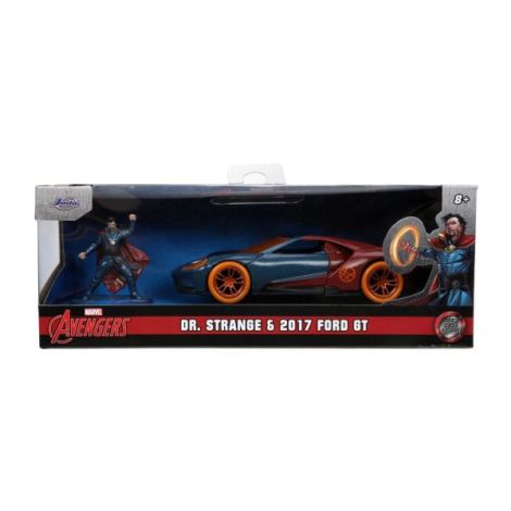 Jada Marvel Masinuta Metalica Ford Gt Scara 1:32 Si Figurina Metalica Doctor Strange - imagine 8